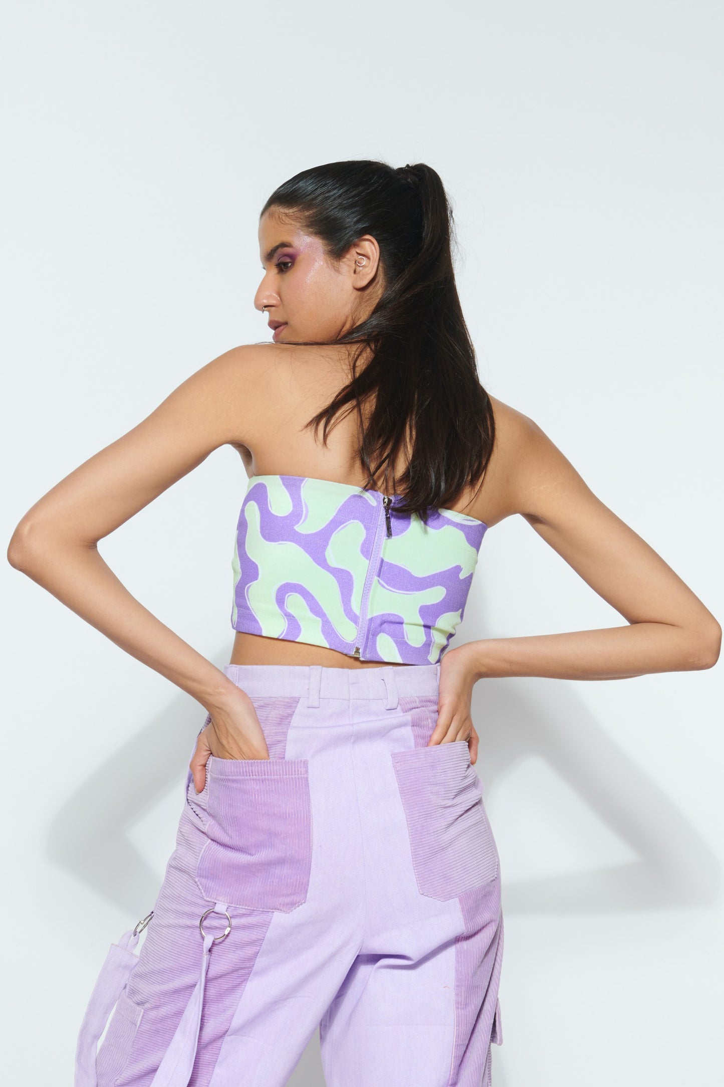 PURPLE SLIME TUBE TOP -PART OF A SET